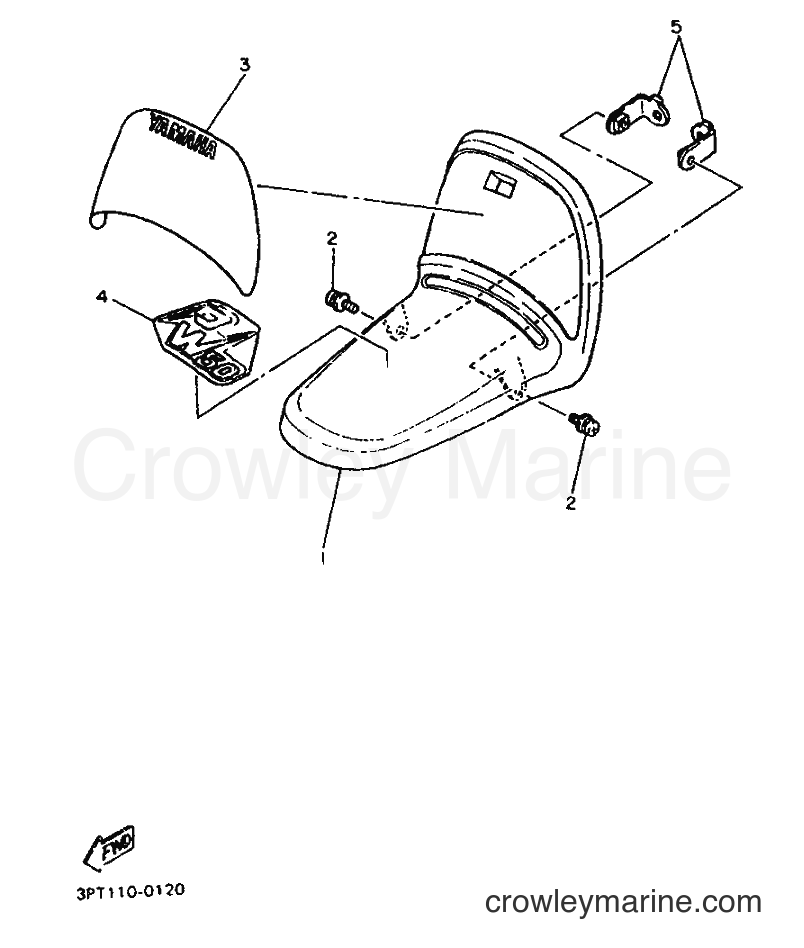 1990 Dirt Bike PW50 - PW50 (3PT2) [030] - FRONT FENDER