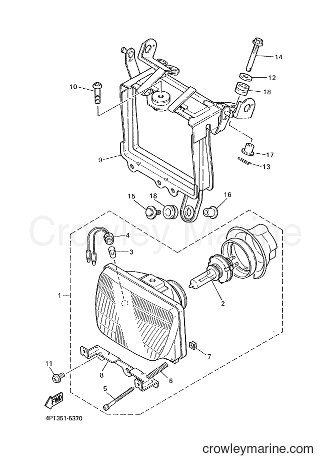 Yamaha Motors XT600E (4PTA) [030] - HEADLIGHT