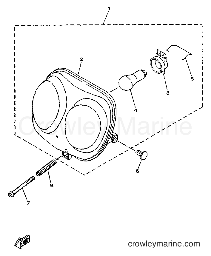 Yamaha Motors YN50 (5BW1) [010] - HEADLIGHT
