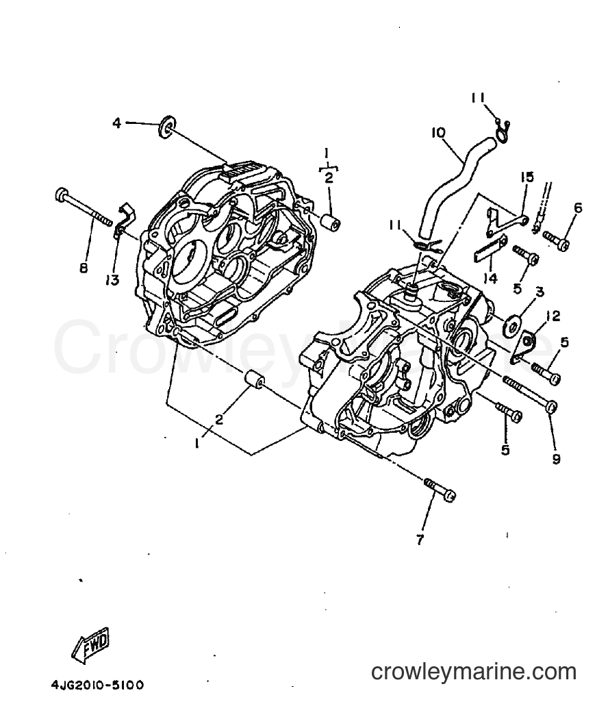 1997 Dirt Bike XT225 - XT225 (4BEJ) [010] - CRANKCASE