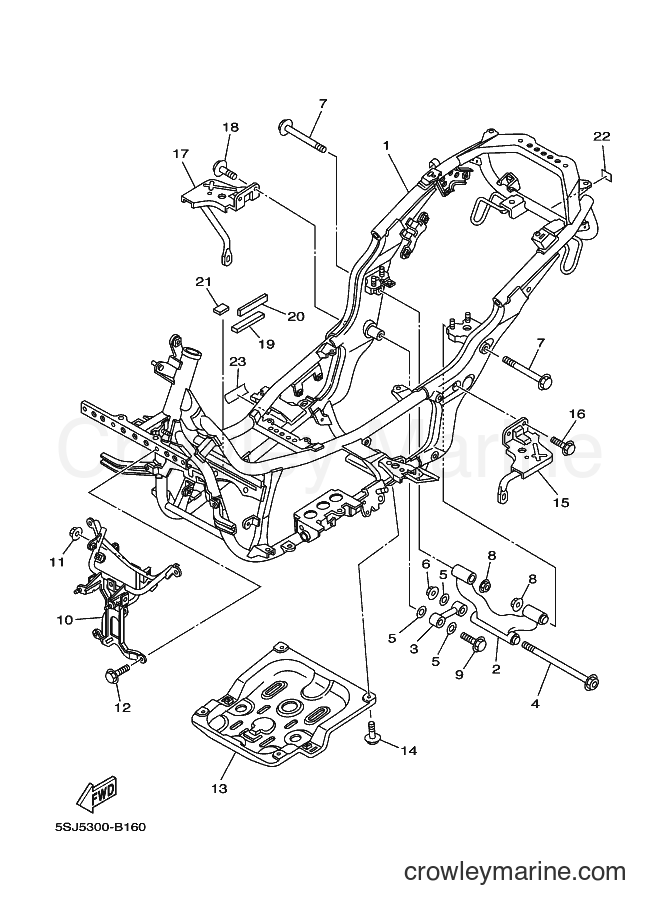 Yamaha Motors YP250A (5SJ5) [070] - FRAME