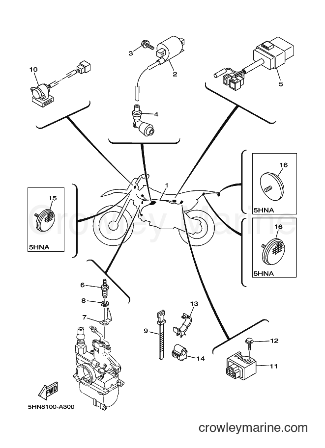 2002 Dirt Bike TT-R90 - TT-R90 (5HNA) [010] - ELECTRICAL 1