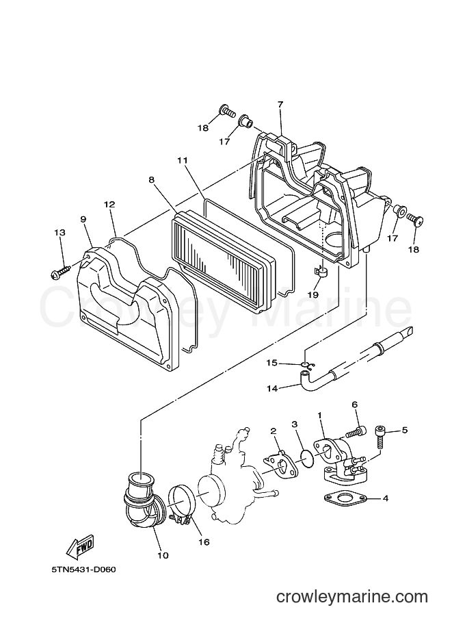 Yamaha Motors LF-110ED (2P05) [010] - INTAKE