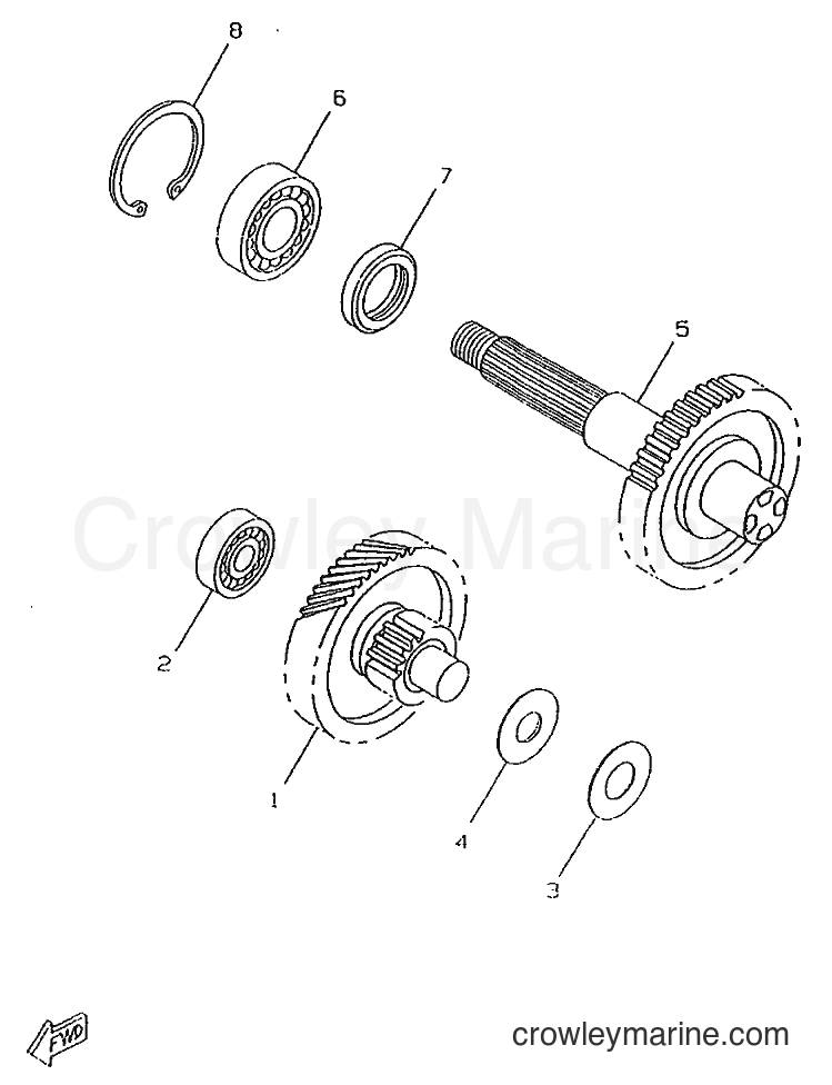 1996 Scooter CW50RSP - CW50RSP (4UR3) [999] - TRANSMISSION