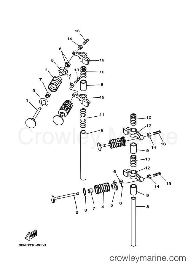 Yamaha Motors F9.9C (66N) [110] - VALVE