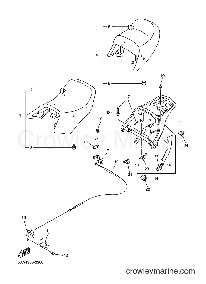 Yamaha Motors FJR1300 (5JW9) [010] - SEAT