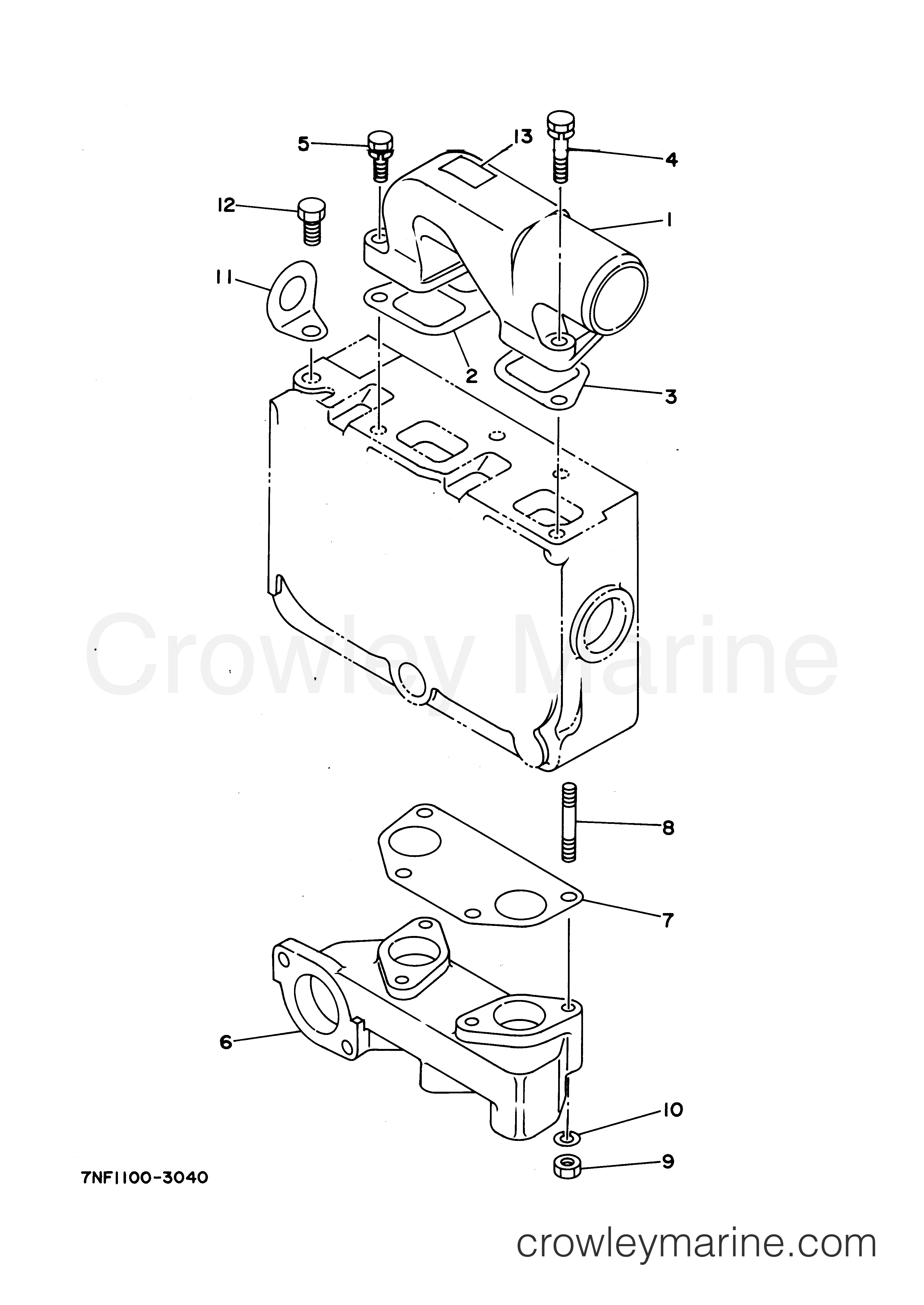 Yamaha Motors EDL6500S2 - INLET MANIFOLD