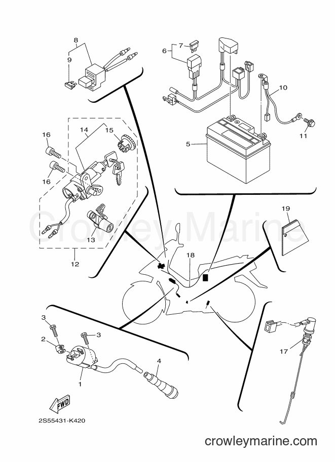 Yamaha Motors T135F (2S5A) [010] - ELECTRICAL 1