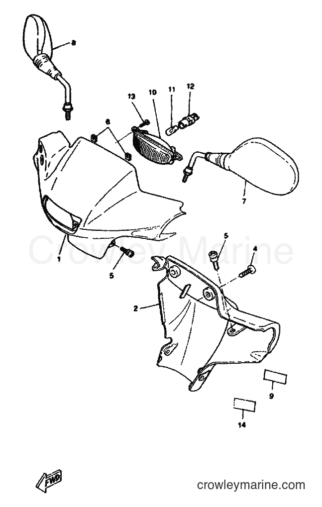 1996 Scooter CW50RS - CW50RS (4VB1) [999] - COWLING 1