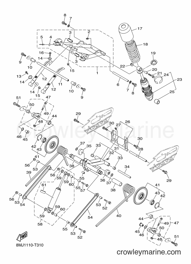 2018 Snowmobile SRS10SD46 - SRS10SD46 (8MJ1) [010] - TRACK SUSPENSION 2