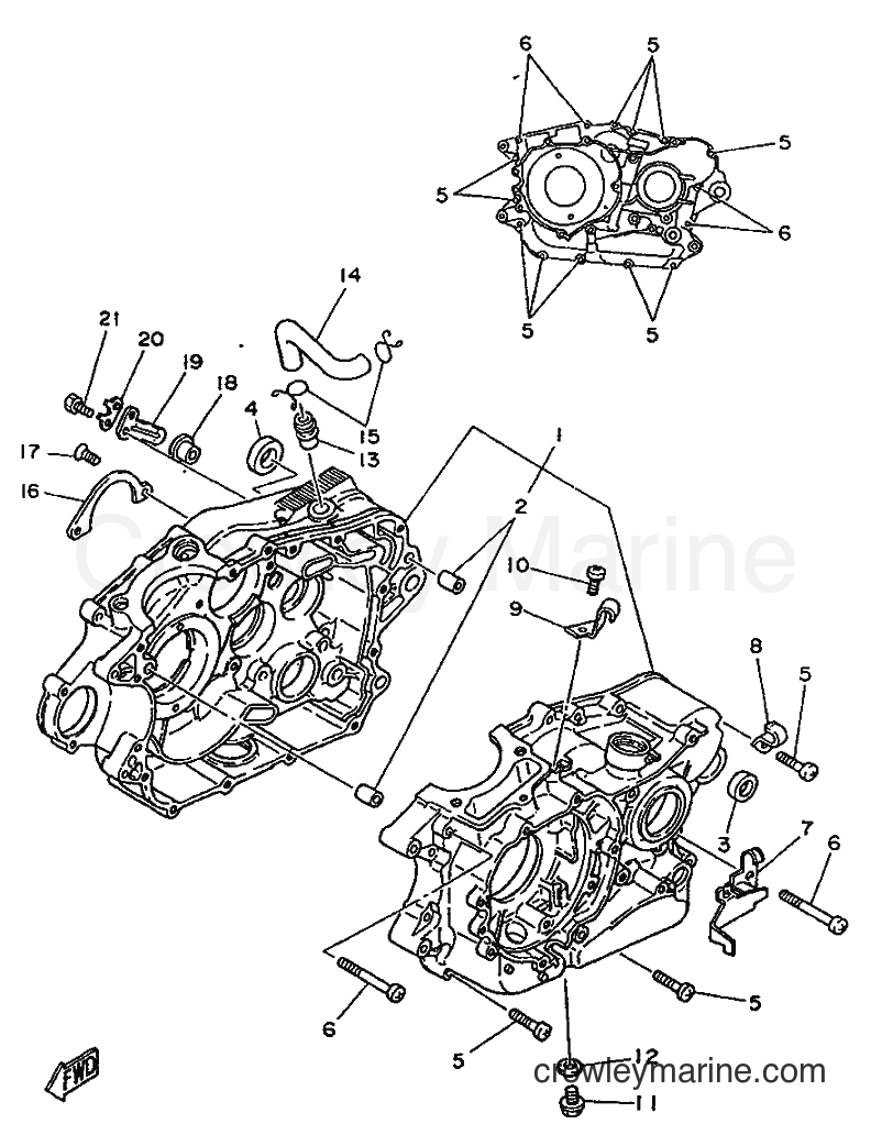 1996 Street Bike SR250SP - SR250SP (3TH5) [999] - CRANKCASE