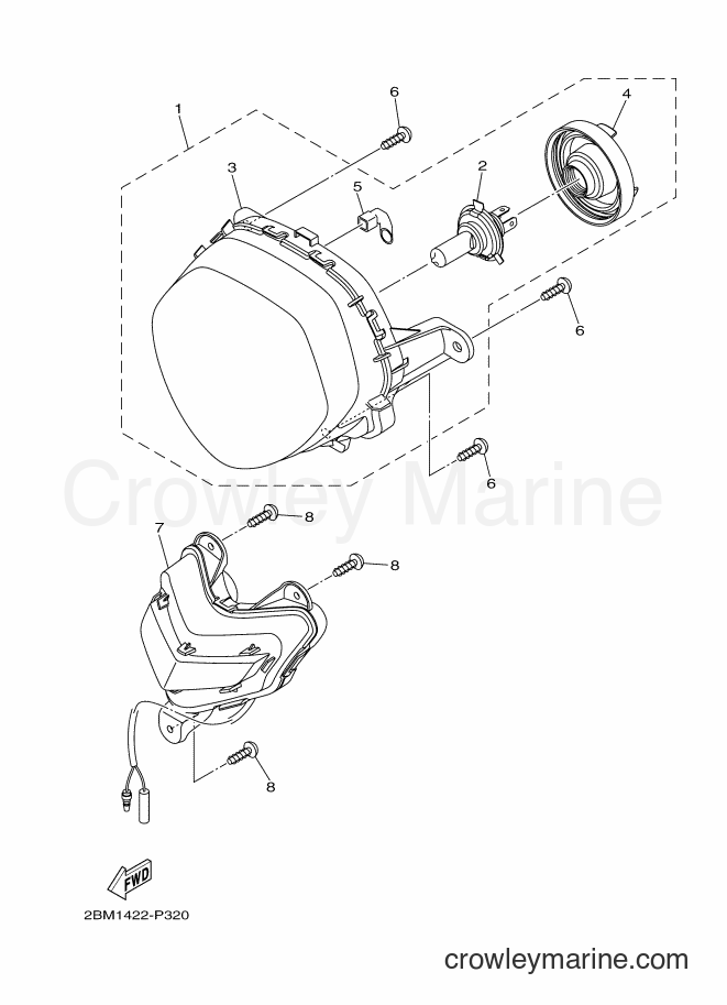 2017 Street Bike LTF125 - LTF125 (2BM5) [010] - HEADLIGHT