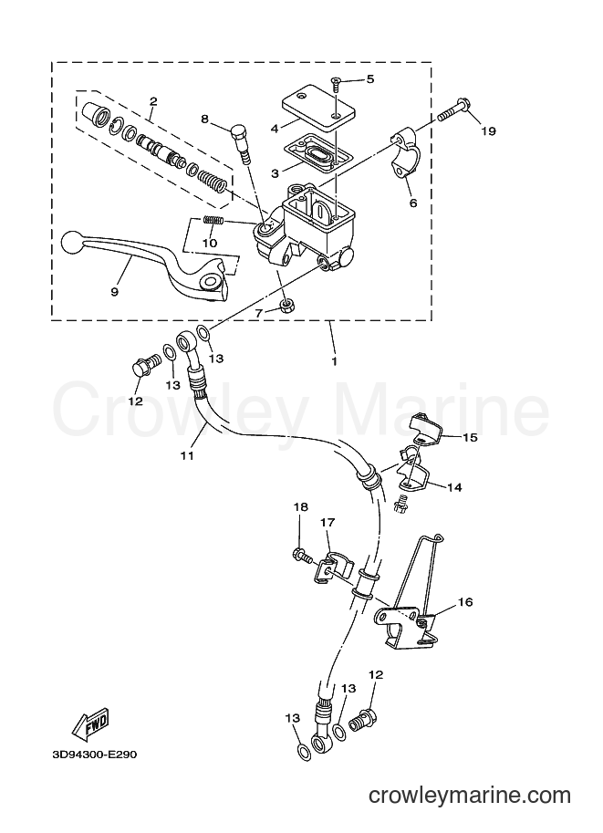 2007 Street Bike YBR125ED - YBR125ED (3D96) [010] - FRONT MASTER CYLINDER