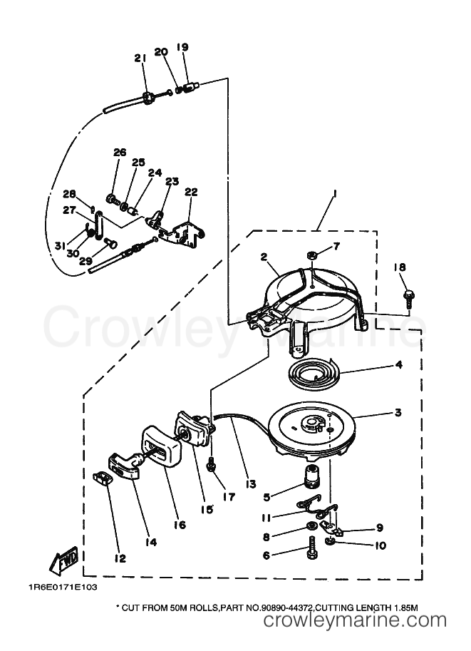 Yamaha Motors 4AC (6E00) [020] - STARTER