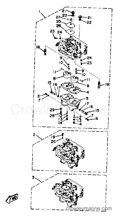 Yamaha Motors PROV150J - CARBURETOR
