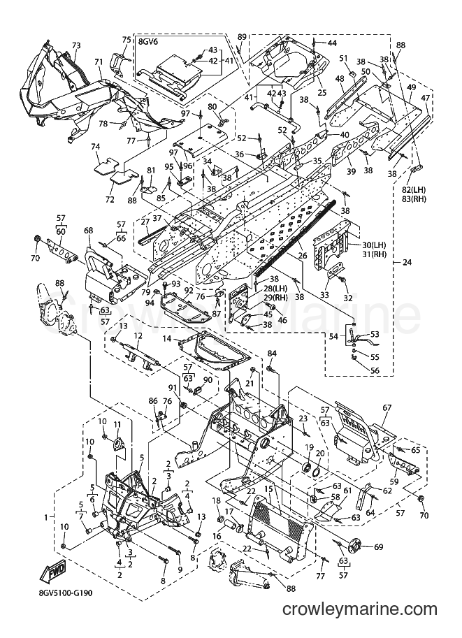 2008 Snowmobile RX10STGTA - RX10STGTA (8GV5) [020] - FRAME