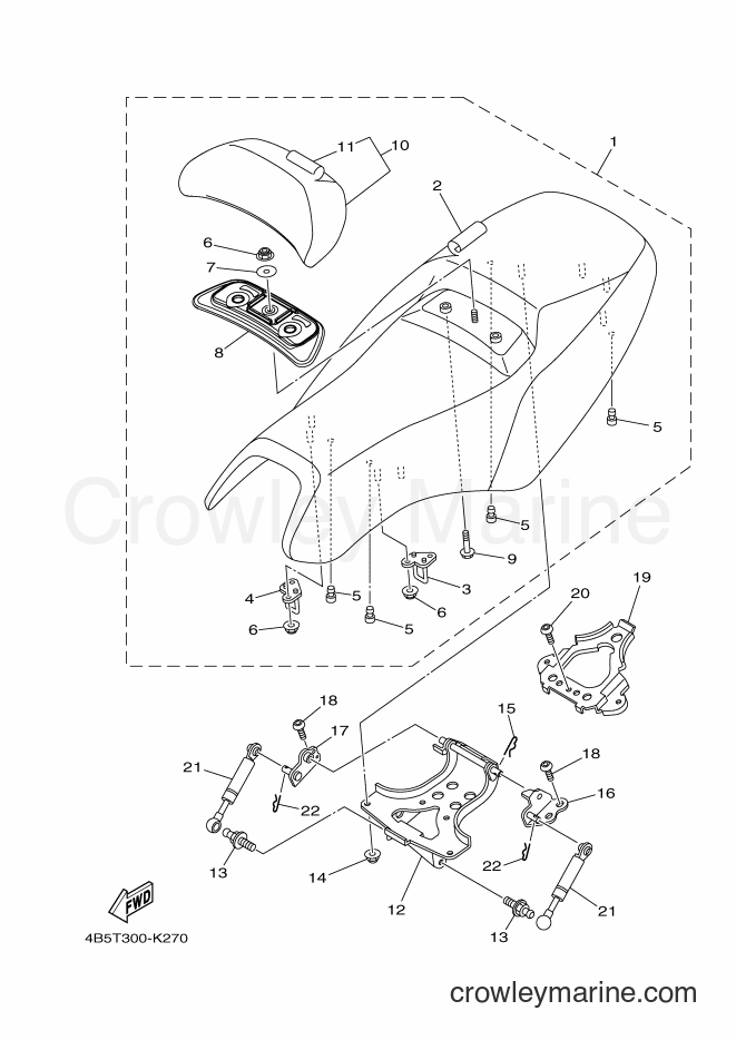 Yamaha Motors XP500A (4B5V) [050] - SEAT