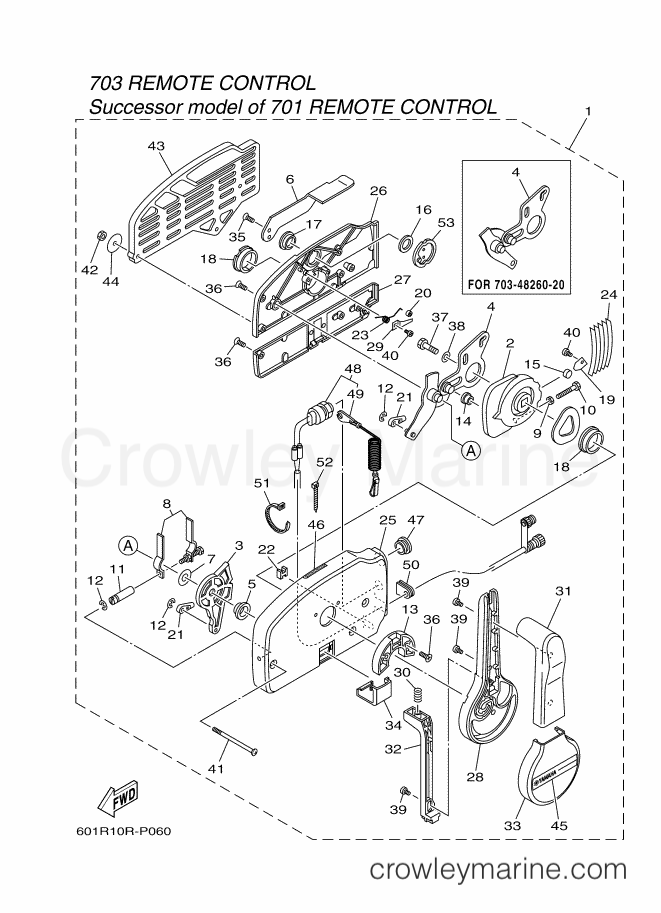 Yamaha Motors RIGGING REMOCON-2016 (601R) [010] - REMOTE CONTROL ASSY 3
