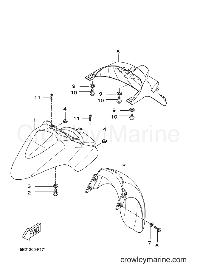 Yamaha Motors VP250 (5B27) [020] - FENDER