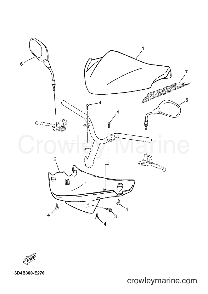 2006 Scooter CS50Z - CS50Z (3D4B) [040] - COWLING 1