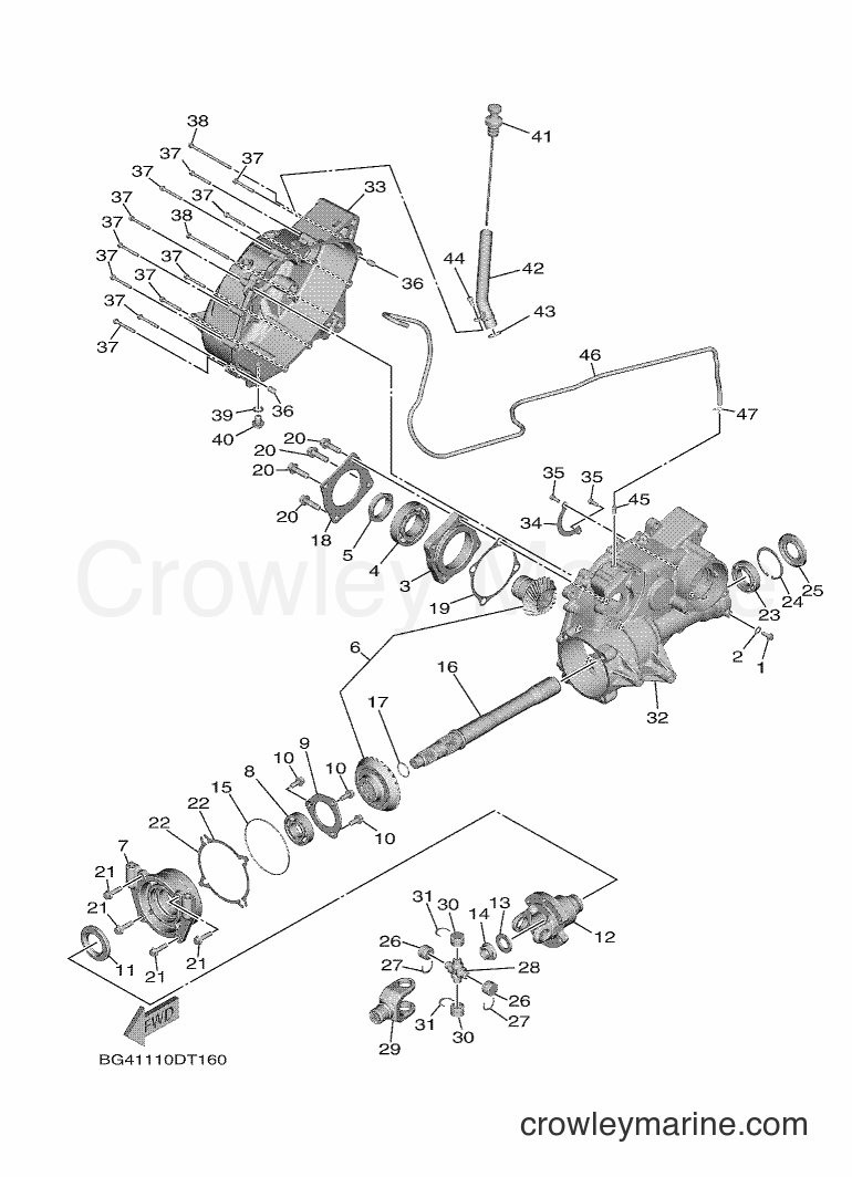 2018 ATV YXF850ES - YXF850ES (BG4A) [010] - MIDDLE DRIVE GEAR