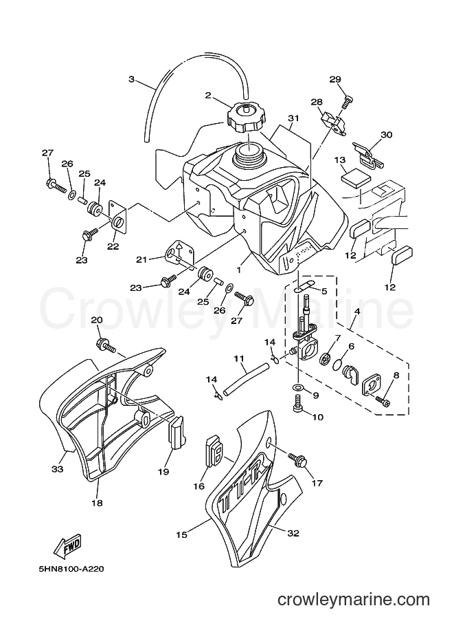 Yamaha Motors TT-R90 (5HN9) [060] - FUEL TANK