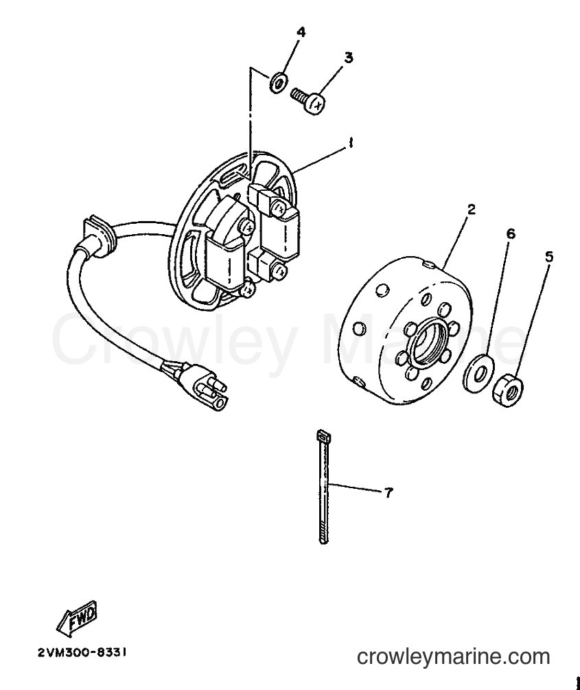 1988 Dirt Bike YZ250 - YZ250 (2VM0) [010] - GENERATOR
