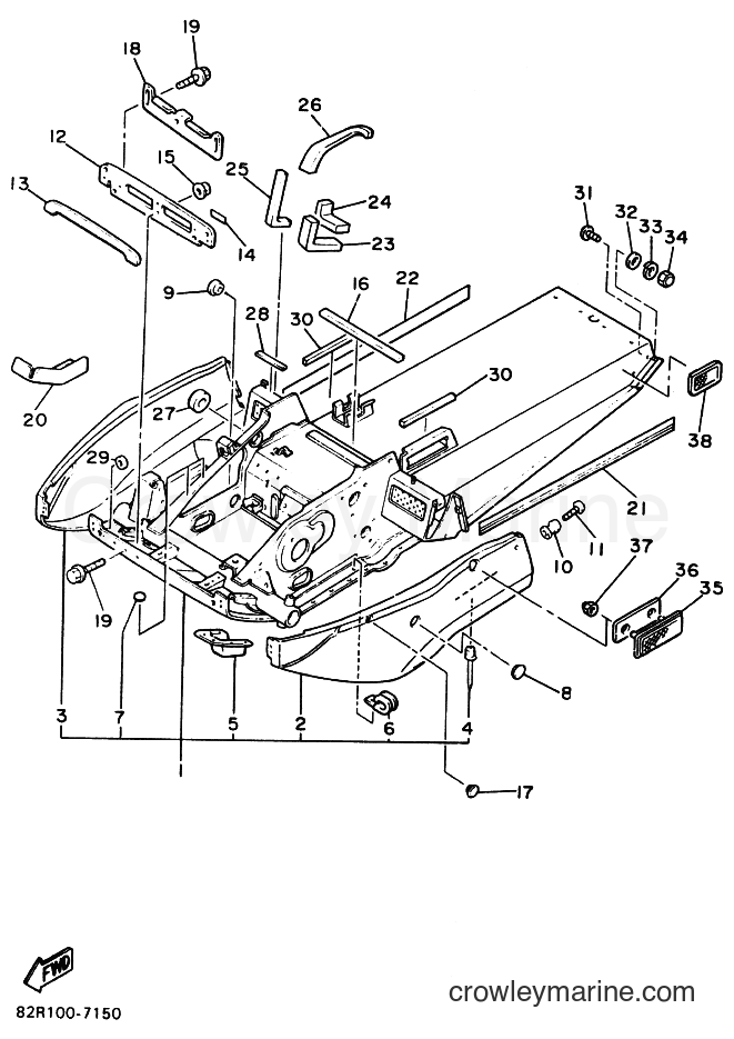 Yamaha Motors BR250 (84E0) [010] - FRAME