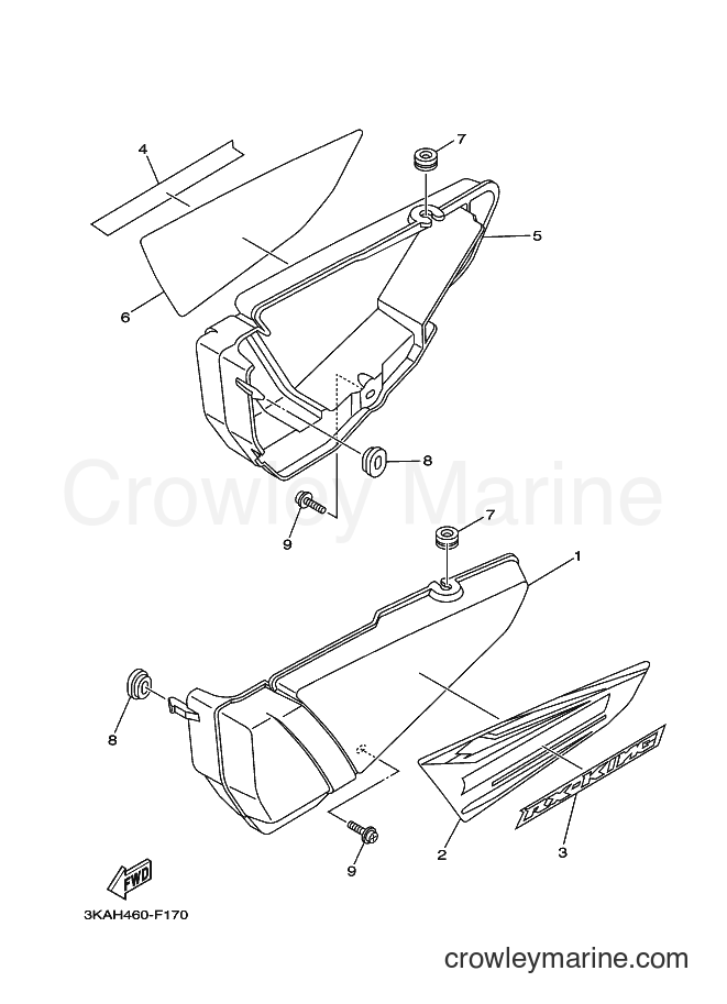 Yamaha Motors RX-K (3KAH) [010] - SIDE COVER
