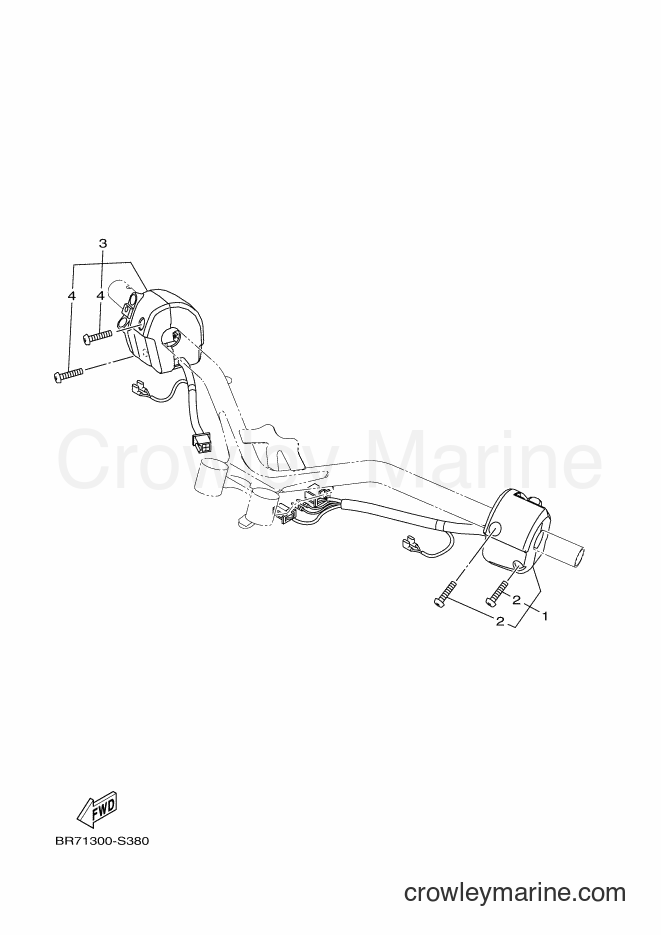 Yamaha Motors MWS125-A (BR71) [010] - HANDLE SWITCH & LEVER