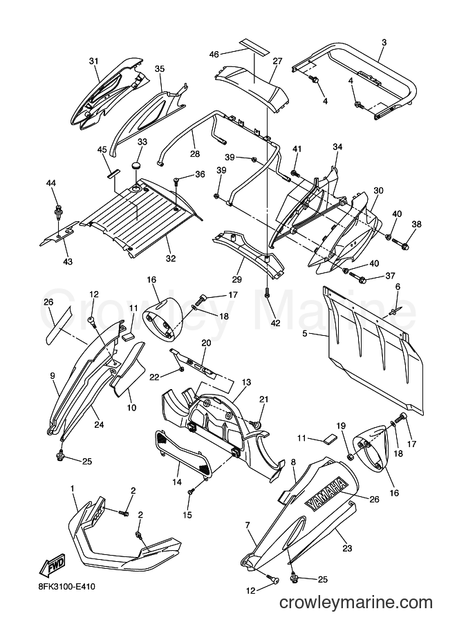 Yamaha Motors RX10M (8GY2) [010] - BUMPER