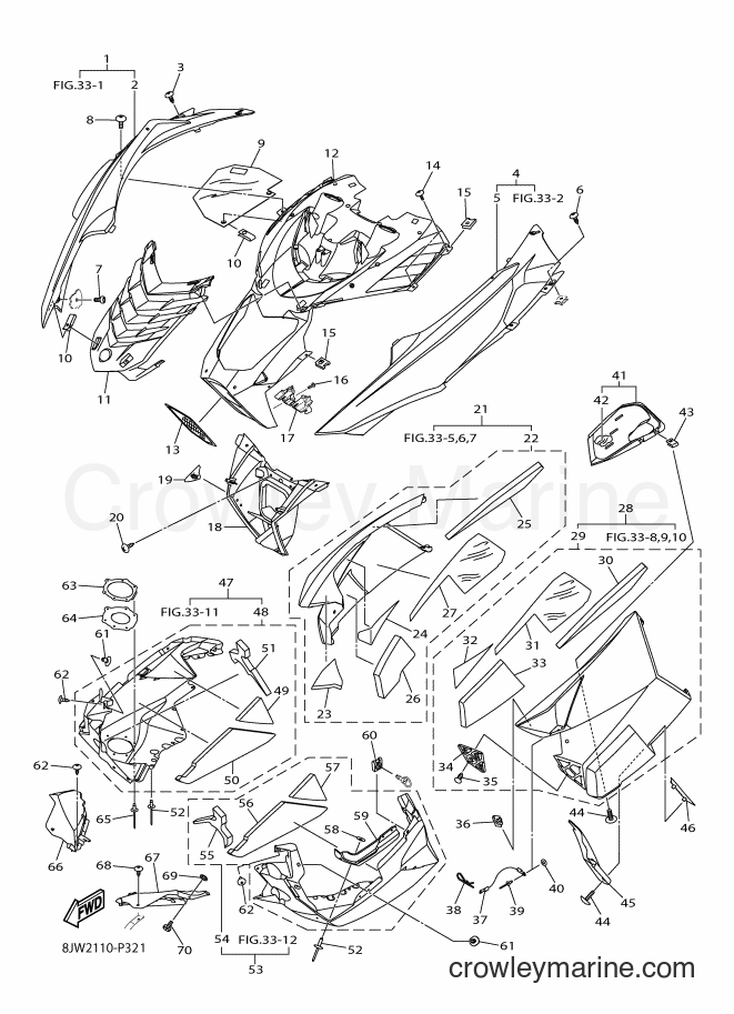 Yamaha Motors SRV10RL (8KN2) [010] - SHROUD