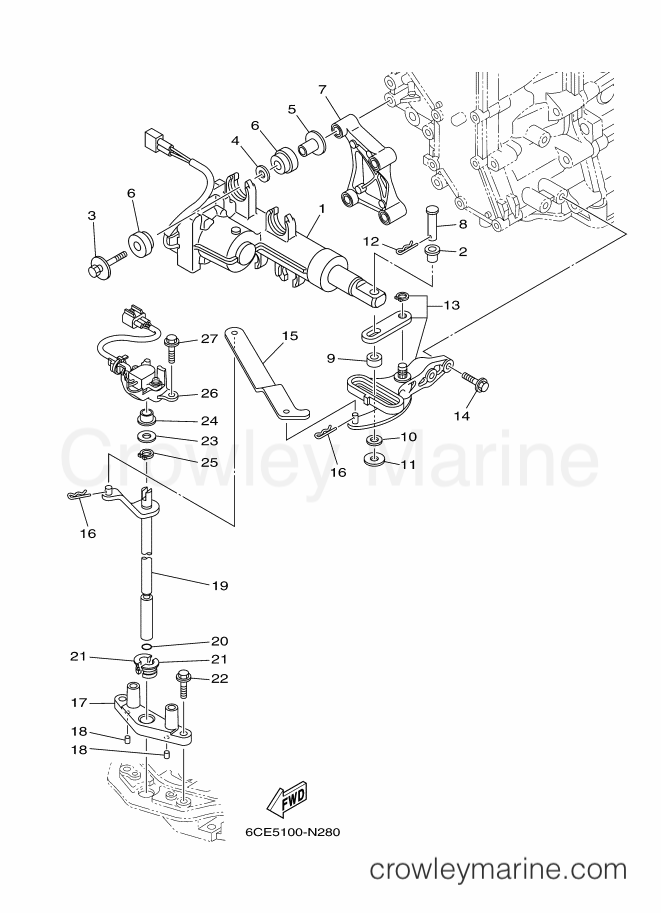 Yamaha Motors LF300XCA-2014 (6CF5) [150] - CONTROL