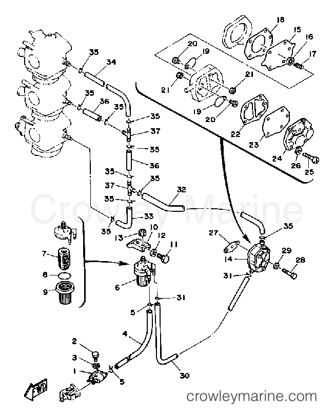 Yamaha Motors CV85ELF - FUEL SYSTEM