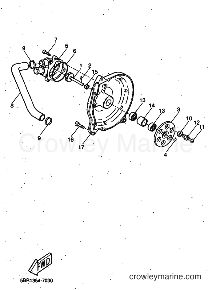 1998 Scooter YQ50 - YQ50 (5DP2) [999] - WATER PUMP
