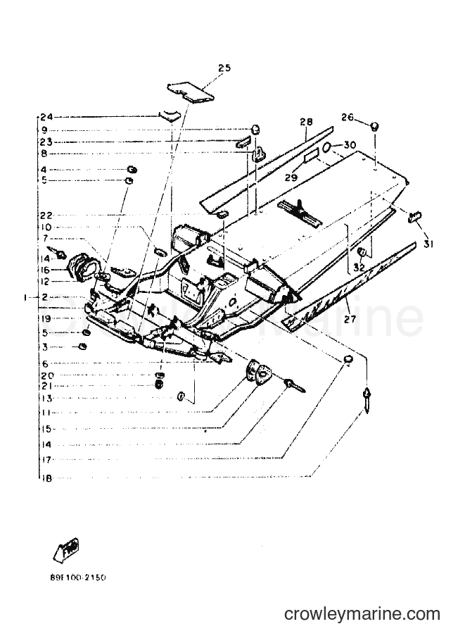 Yamaha Motors CS340E (89E1) [010] - FRAME
