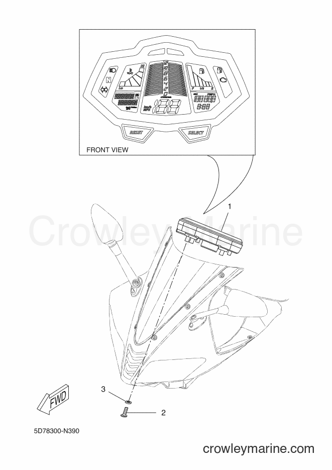 2014 Sport Bike YZF-R125 - YZF-R125 (5D78) [020] - METER