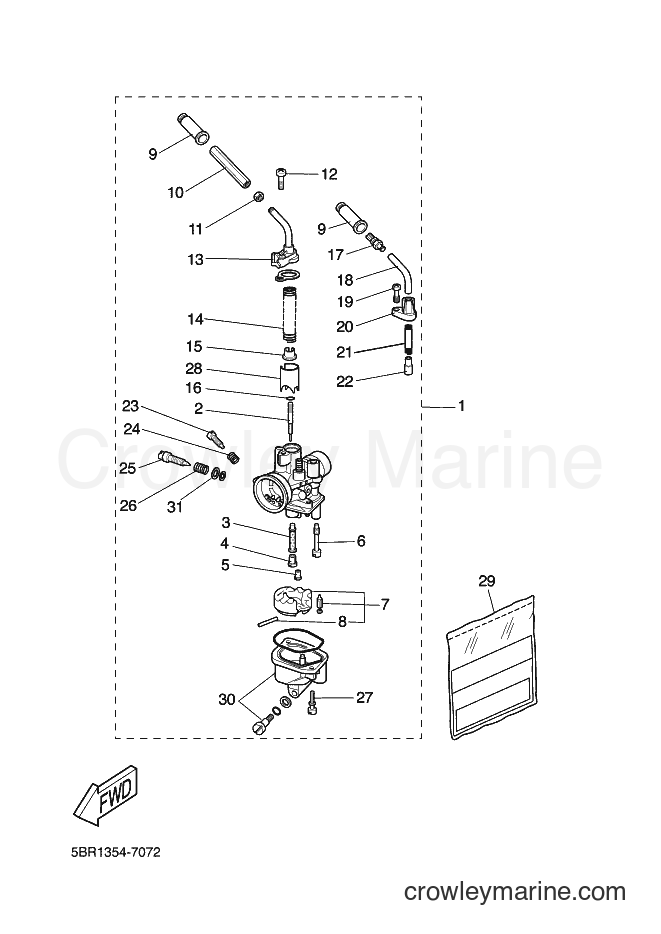 2002 Scooter YQ50 - YQ50 (5PU4) [040] - CARBURETOR