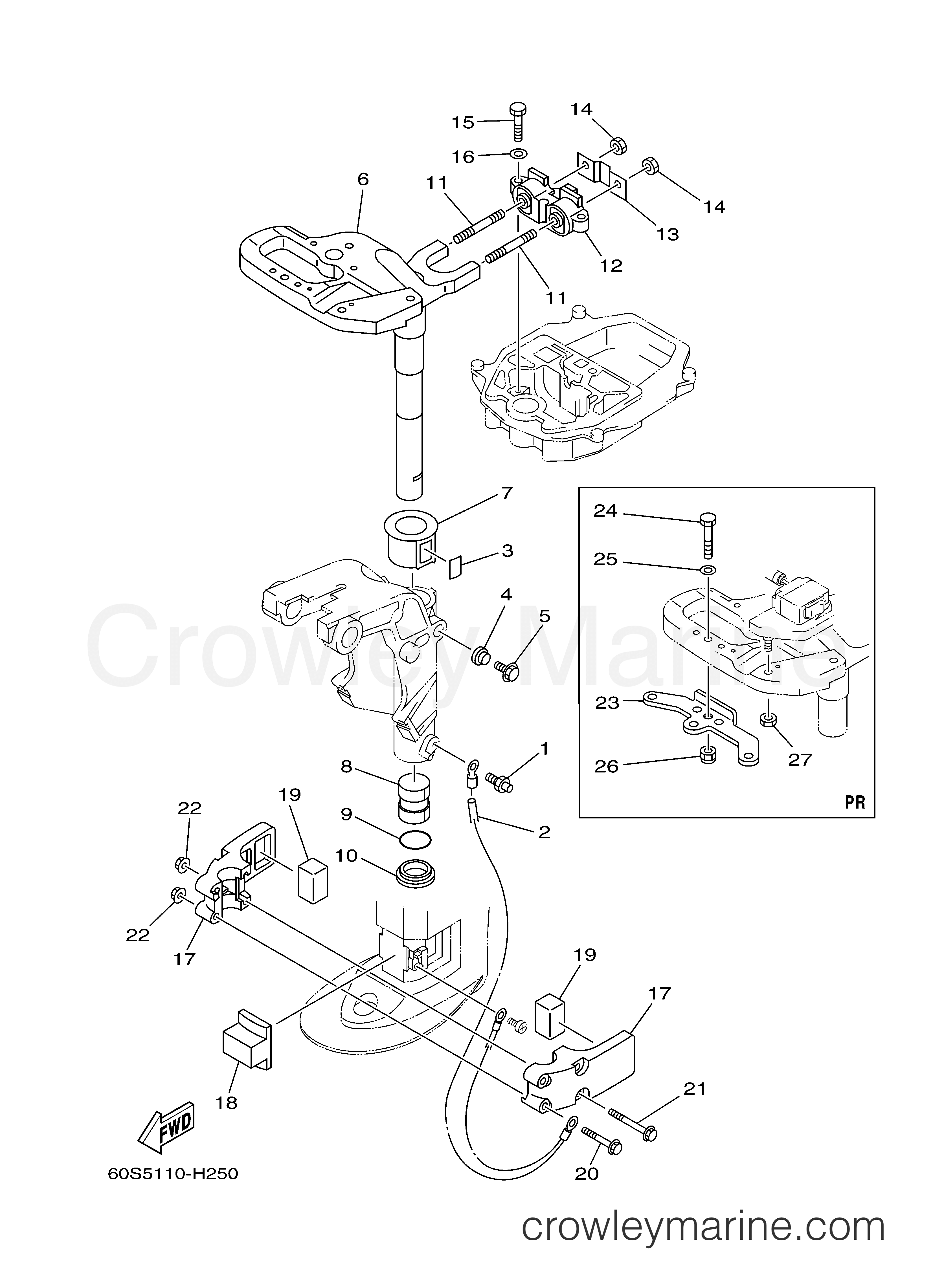 Yamaha Motors T8DPXR - BRACKET 3