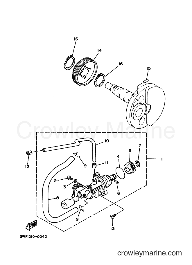1991 Scooter CY90 - CY90 (4CX1) [999] - OIL PUMP