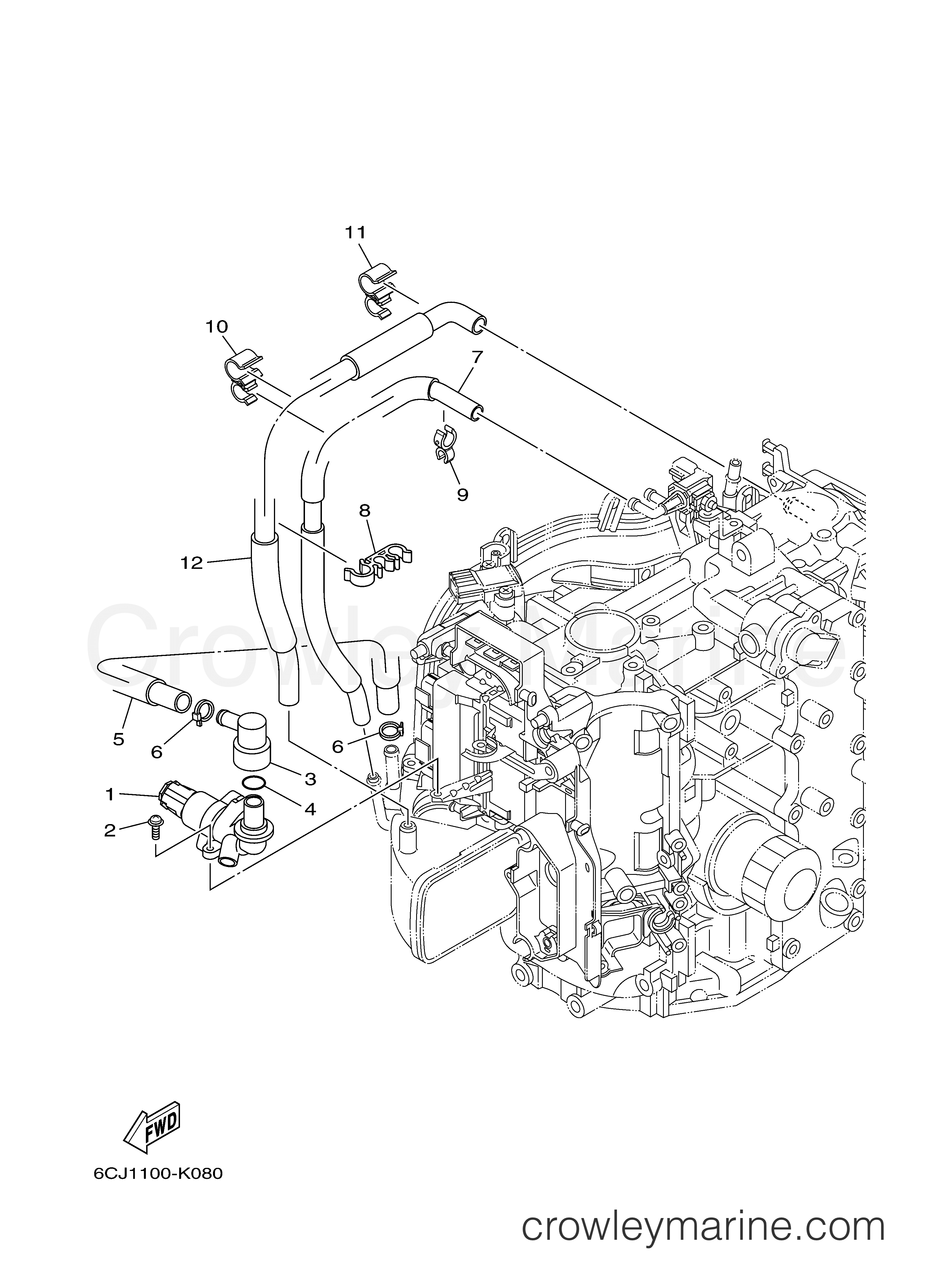 Yamaha Motors F70LA - INTAKE 3