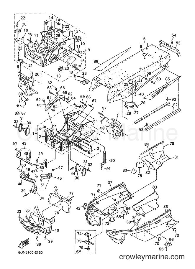 Yamaha Motors SRX700 (8DN5) [020] - FRAME