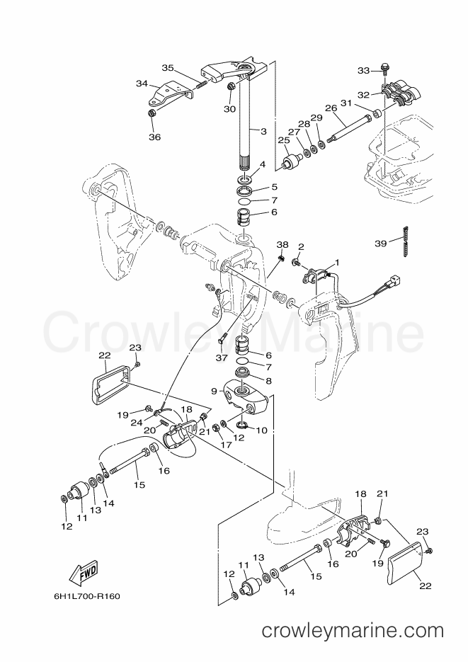 Yamaha Motors 90AETO (6H1L) [090] - BRACKET 2