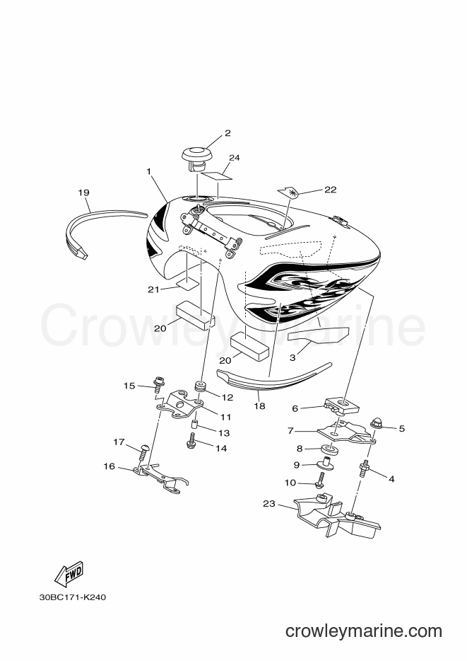 2011 Cruiser XV1900CU - XV1900CU (30BC) [010] - FUEL TANK