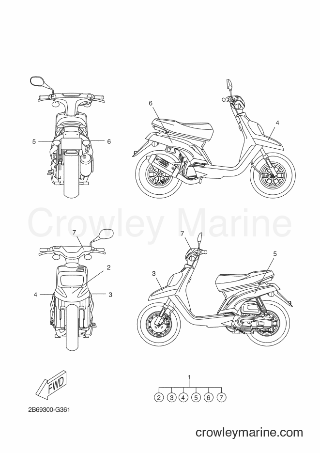 2009 Scooter CW50L - CW50L (2B6B) [010] - GRAPHIC & EMBLEM