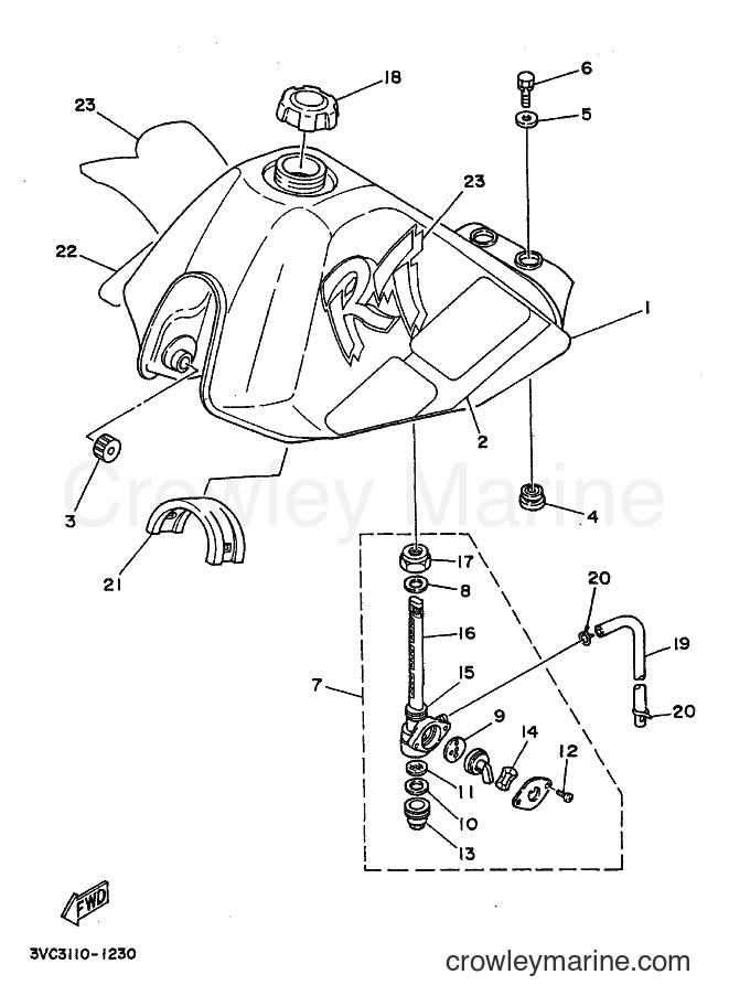 Yamaha Motors RT180 (4BN1) [010] - FUEL TANK