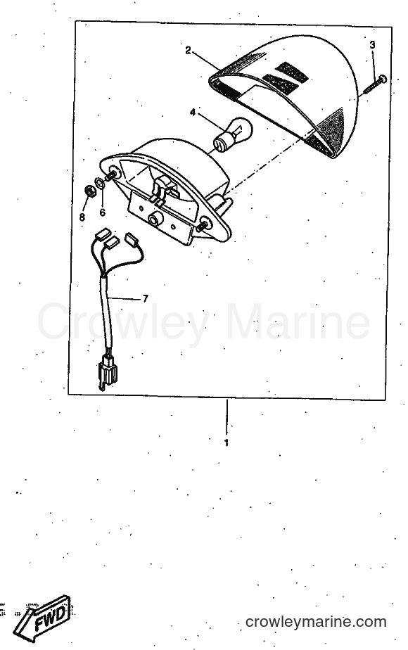 1997 Scooter YQ50 - YQ50 (5CN1) [999] - TAILLIGHT