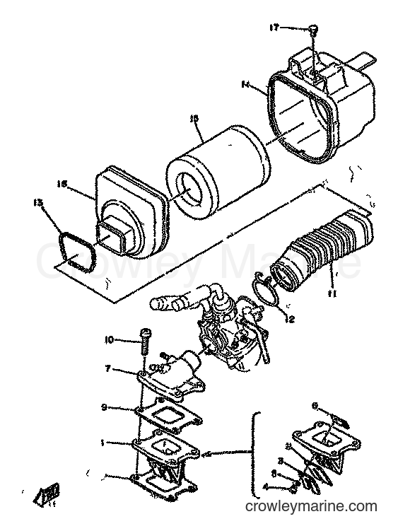 Yamaha Motors TZ125H (5F5) [999] - INTAKE