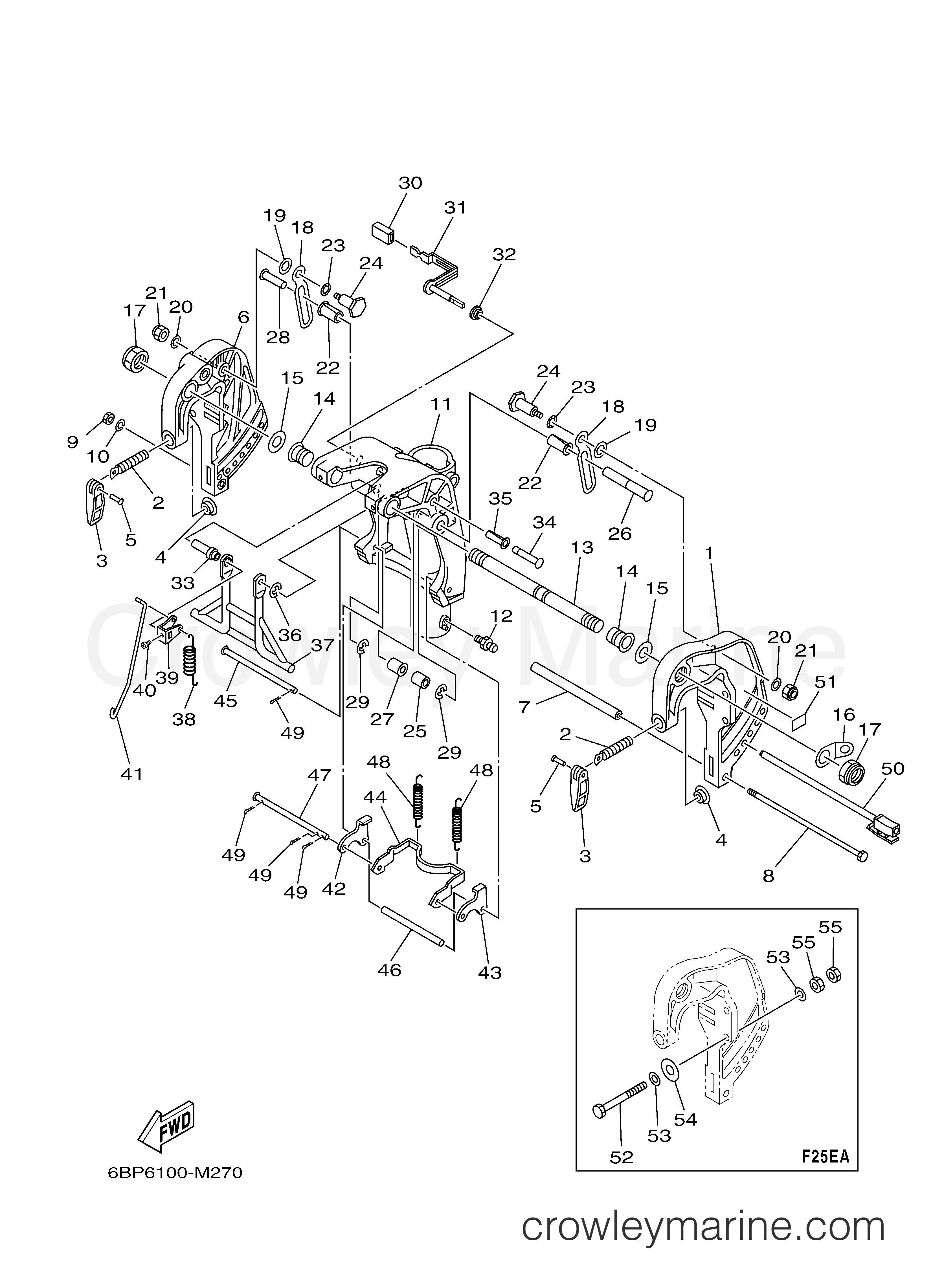 Yamaha Motors F25SEA - BRACKET 2