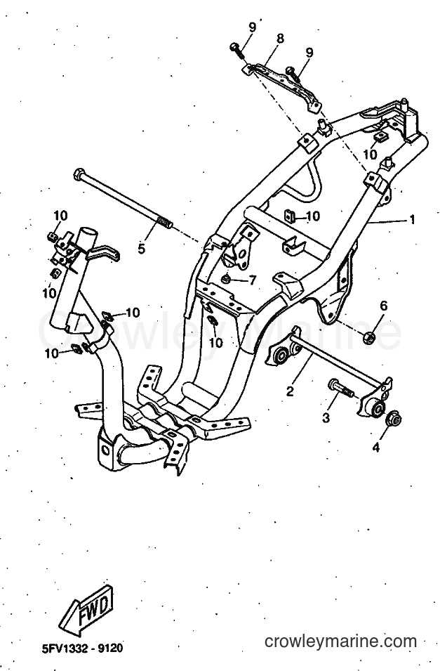 1999 Scooter YH50 - YH50 (5FV1) [010] - FRAME